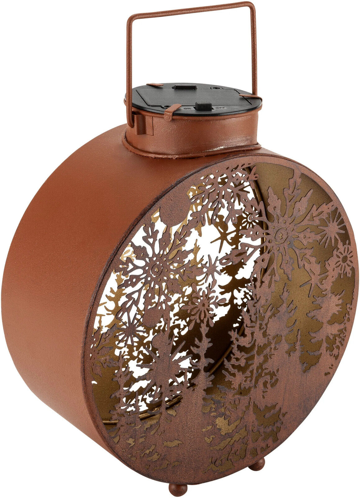 LED-Dekoleuchte "Winterwald" Deko Advent Dekoration Weihnachten aus Metall Braun