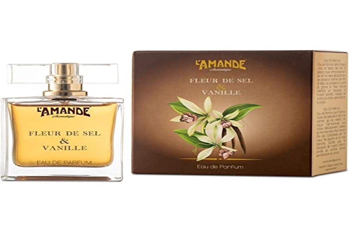 L'AMANDE - Frischer und zarter Damenduft mit Blume aus Meersalz, Vanille, Rose u