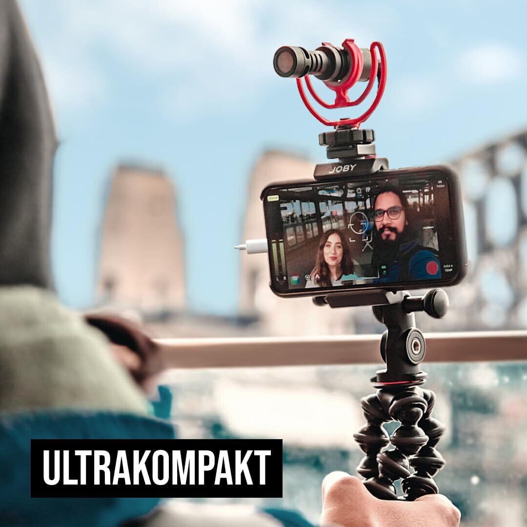 Rode Videomicro Kondensator Kamera Richtmikrofon aus Metall in Schwarz