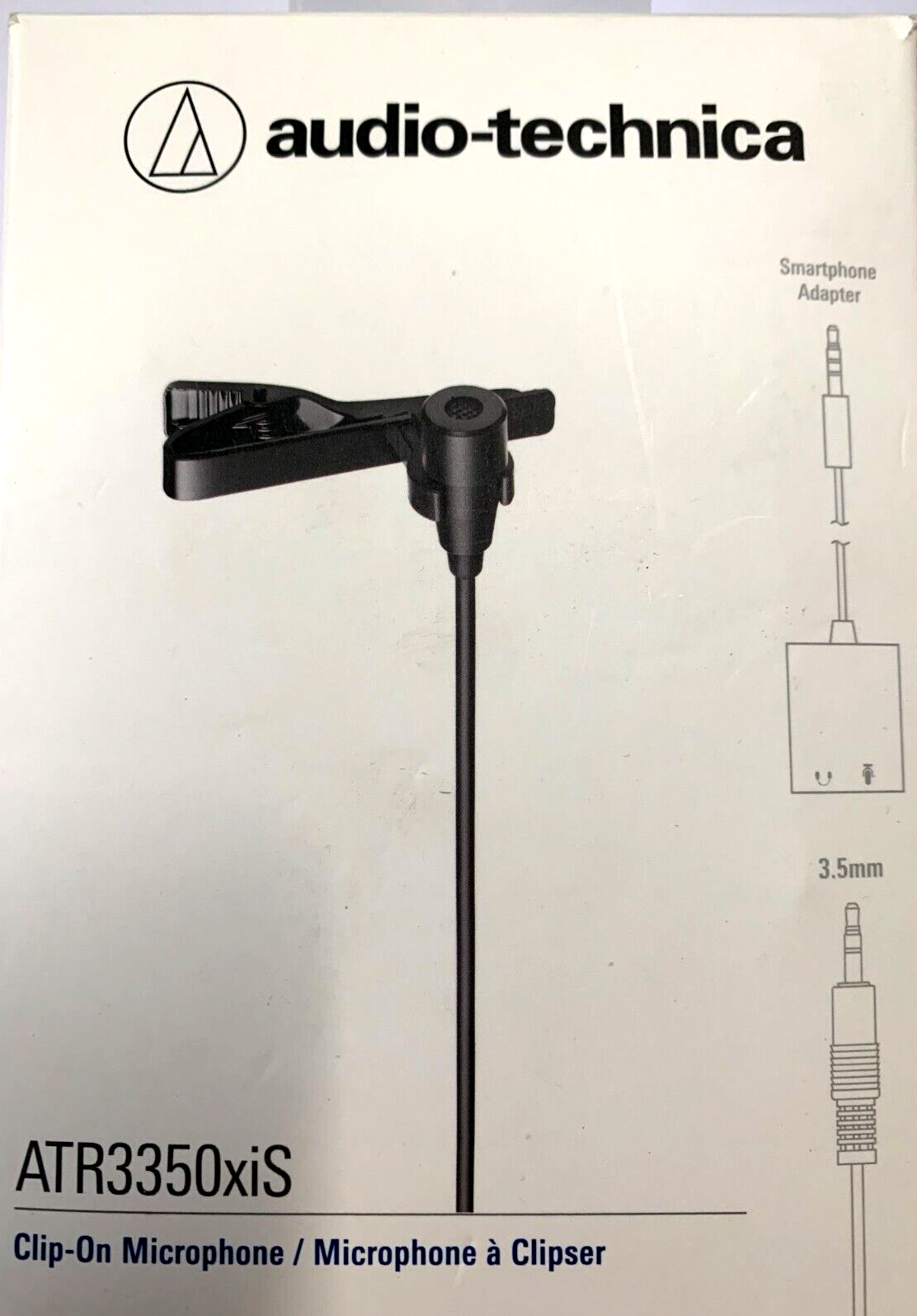 Audio Technica ATR3350xiS, Mikrofon Microphone Ansteckmikrofon für Smartphone