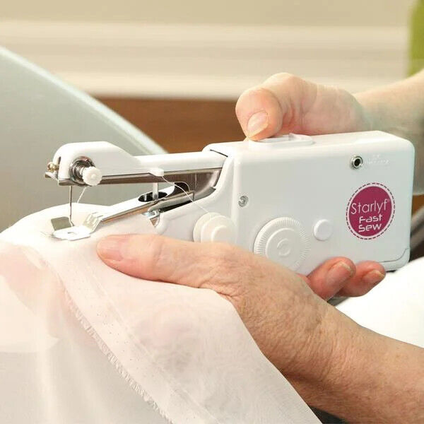 Starlyf Fast Sew geniale Mini-Nähmaschine Reise Nähmaschine inkl. 20tlg. Faden