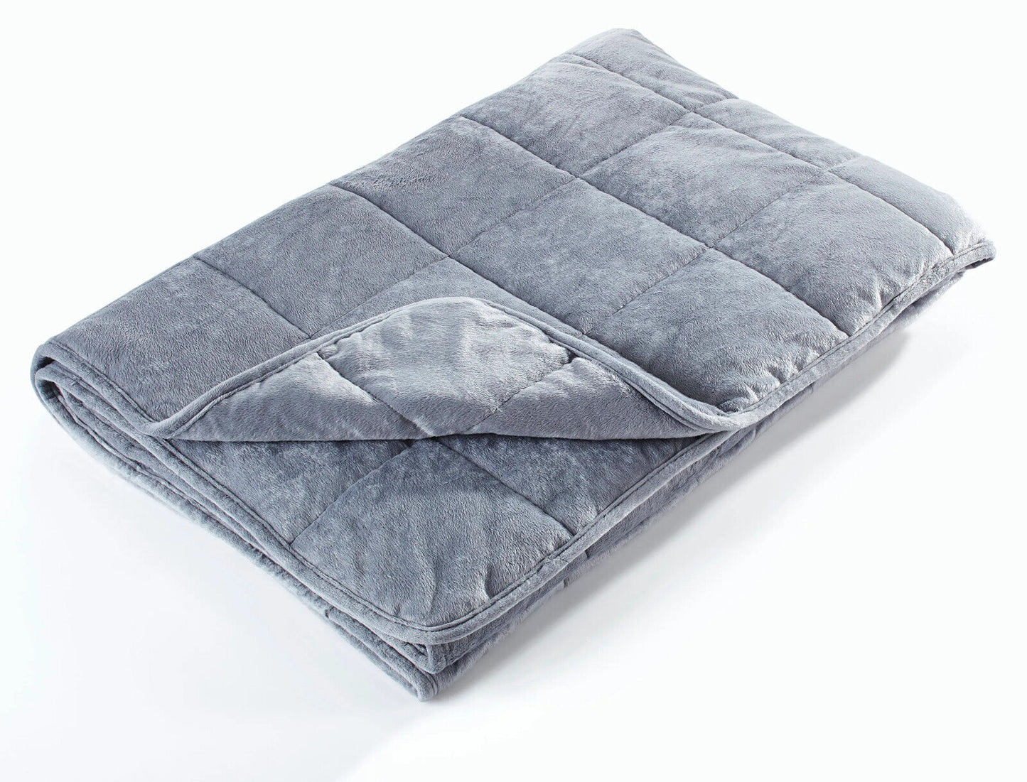 Orbisana Gewichtsdecke 7 kg, 135 x 200 cm Decke Schlafdecke zum Entspannen Grau
