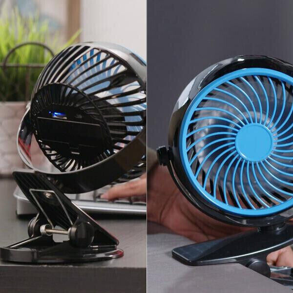 Livington Go Fan mobiler Akku-Ventilator Tischventilator Ventilator in schwarz