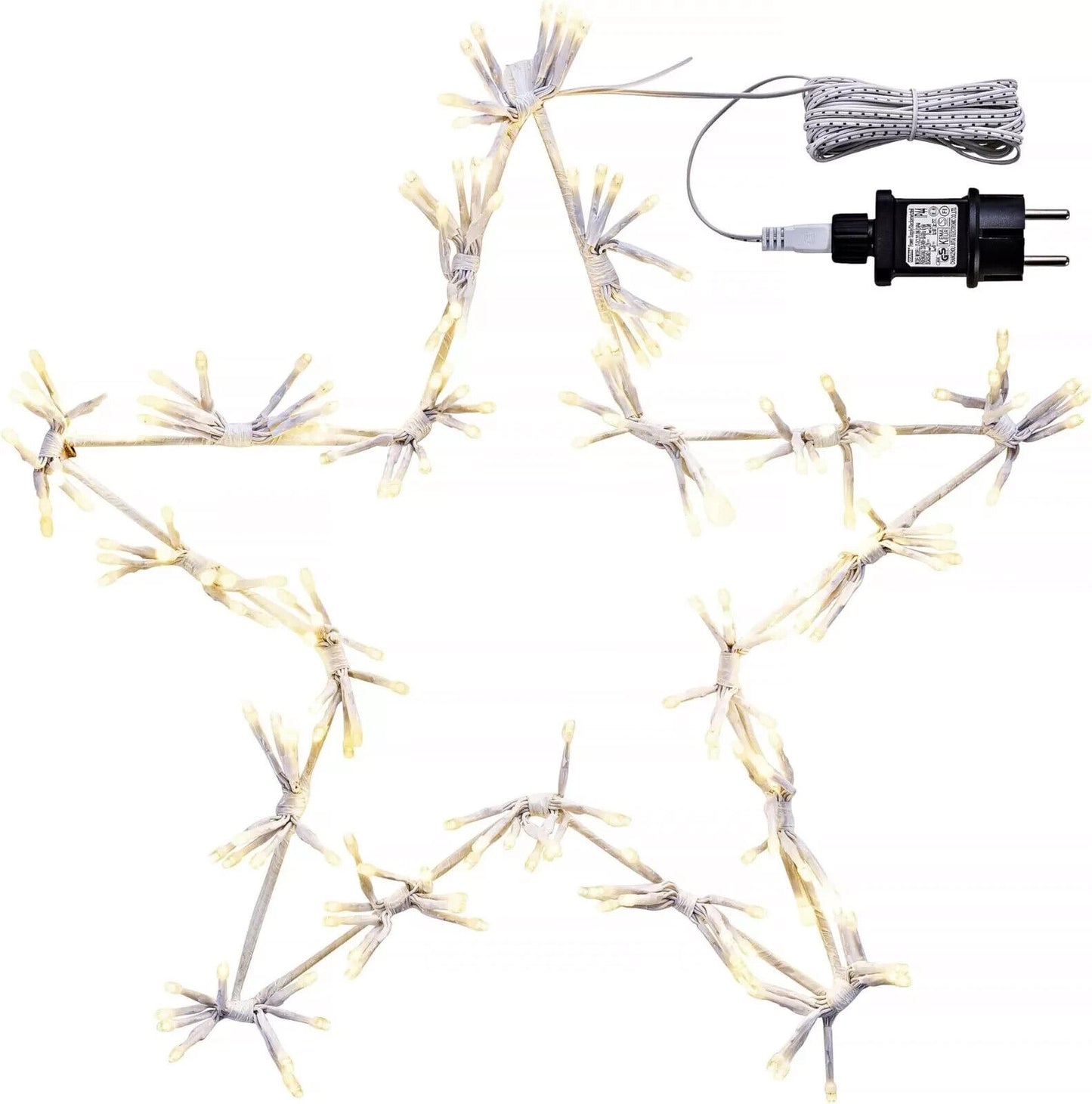 Led- Dekohänger Starburst - Großer Stern mit 200 LEDs - 40 cm - Weiß