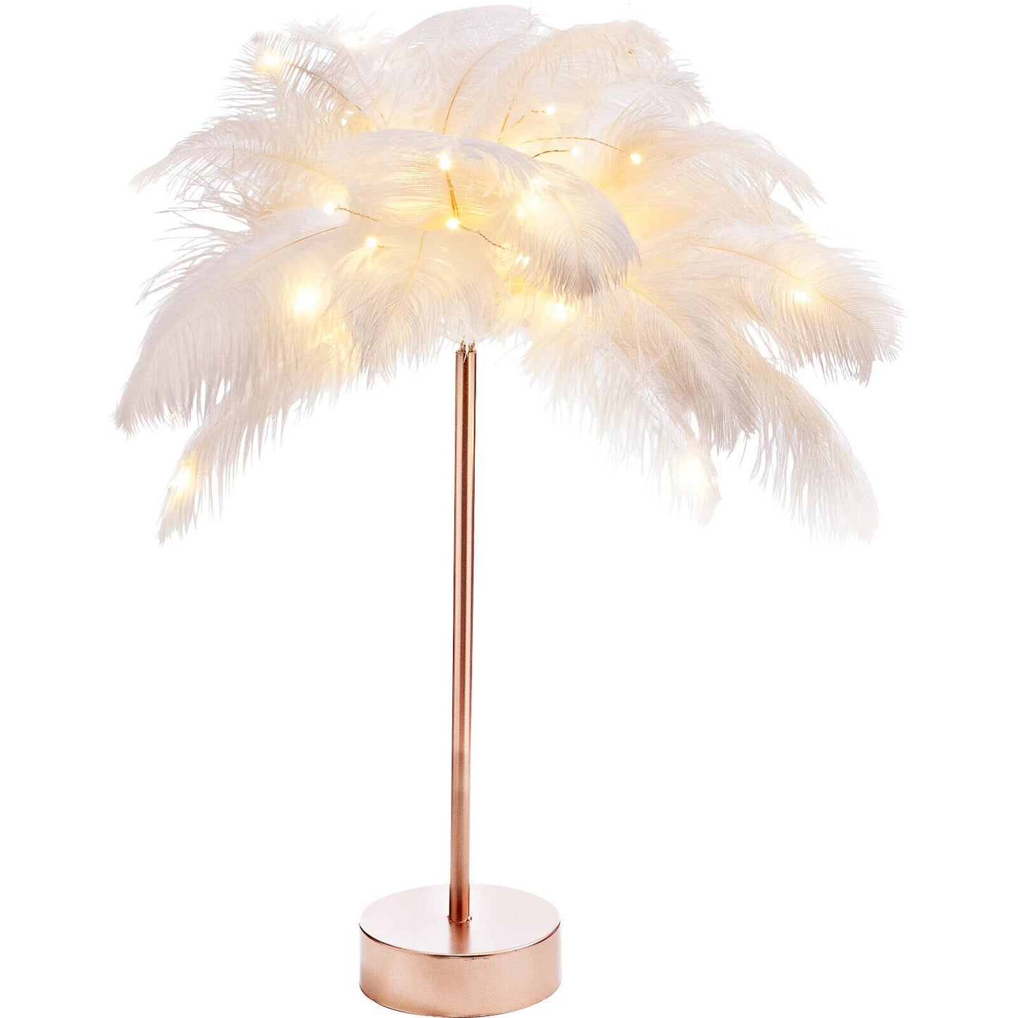 LED-Stimmungsleuchte "Federn" Deko LED Dekoration Licht Beleuchtung Rosegold