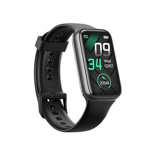 BingoFit Fitness Tracker, Fitness Armband Uhr mit Schrittzähler Pulsuhr Schwarz