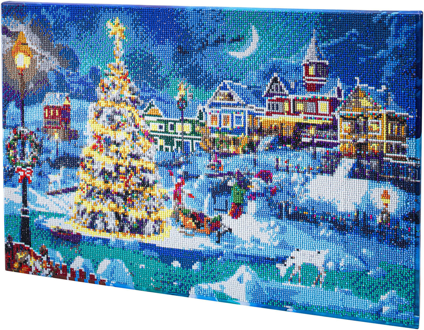 LED-Diamond Painting "Christmas" 60x40 cm Deko Basteln Wanddeko Wohnungsdeko