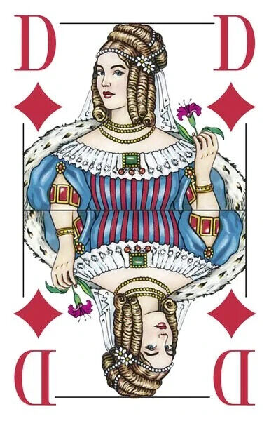 2 x 55 Blatt Ravensburger Spielkarten Rommé, Bridge große Eckzeichen 27074