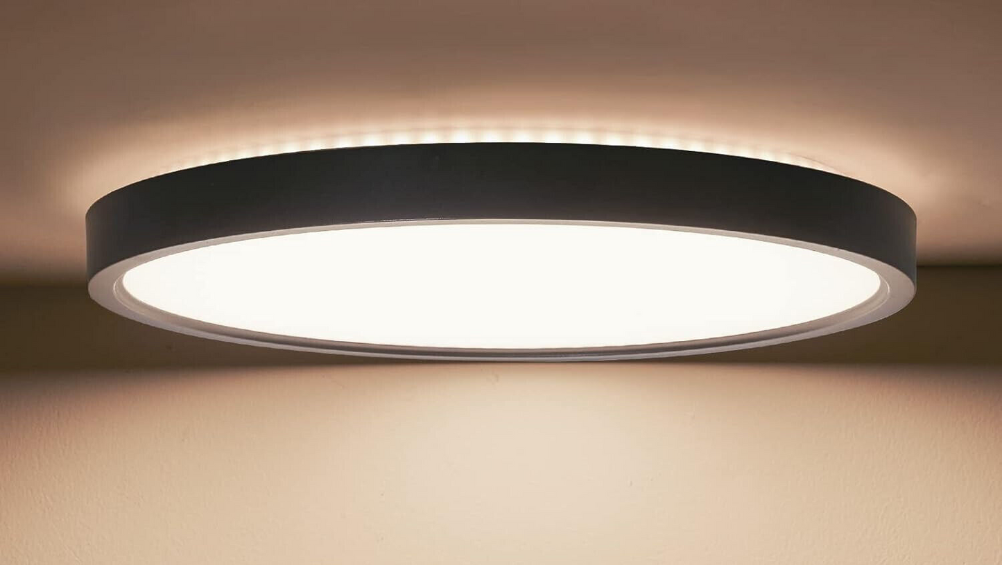 Anten 24W Dimmbar LED Deckenleuchte Schwarz | Hintergrundbeleuchtung Deckenlampe