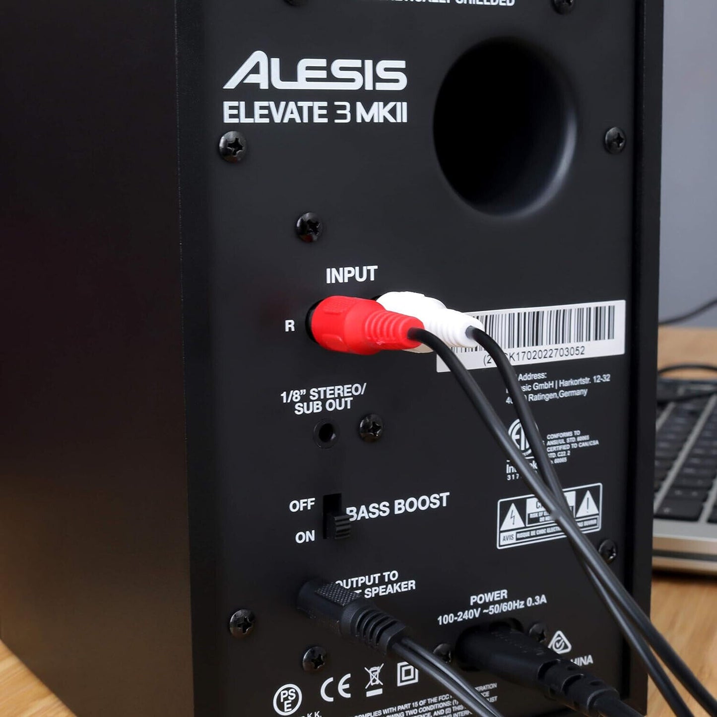 Alesis Elevate 3 MKII - Aktive Desktop-Studiolautsprecher für Heimstudios/Video