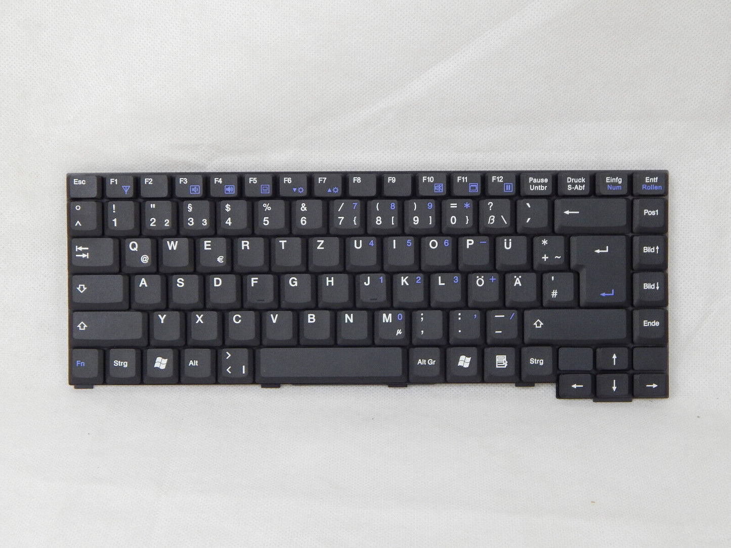 Laptop Tastatur Universal QWERTZ Layout Laptoptastatur Notebook Einbau Tastatur