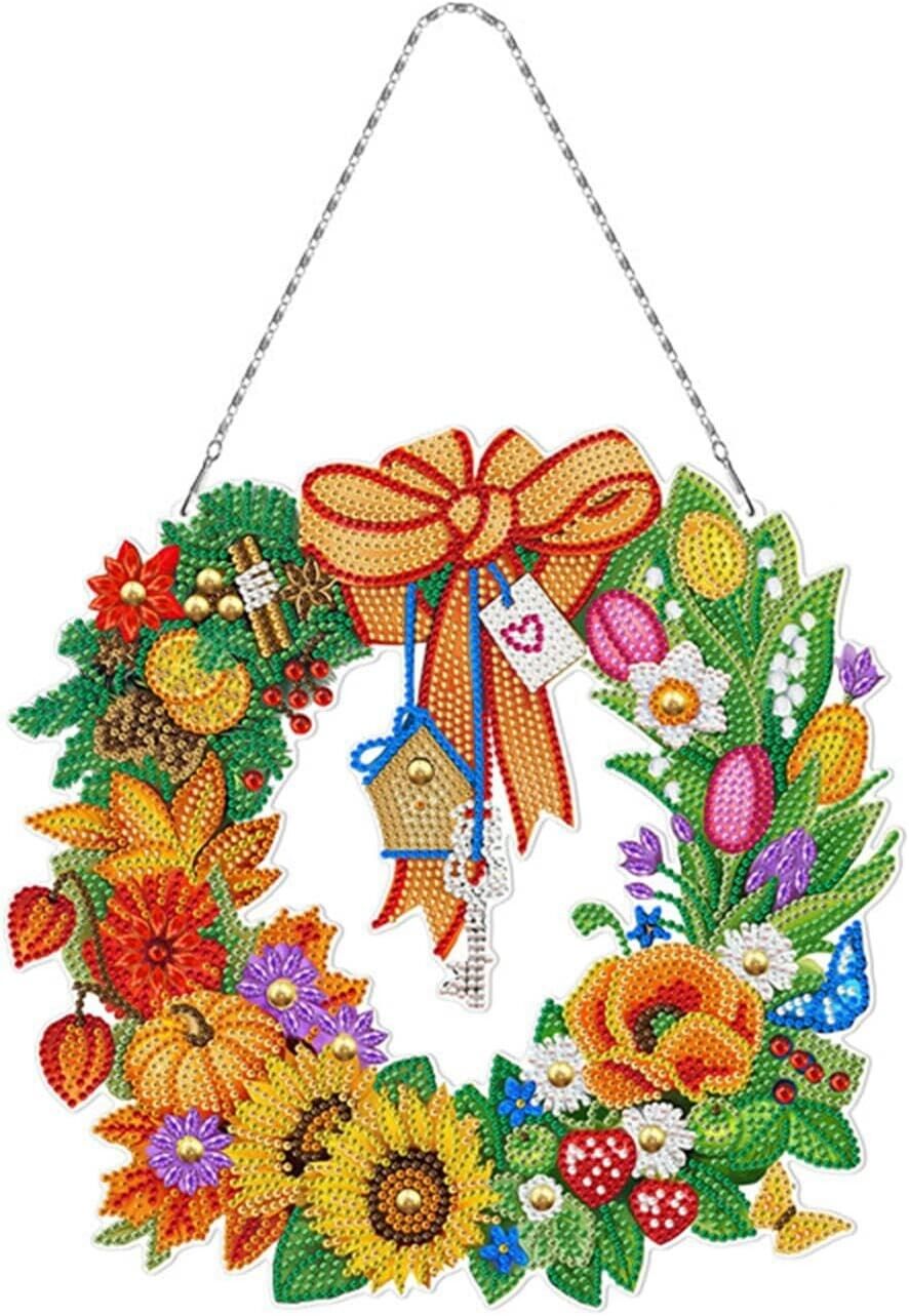 Diamond Painting Dekokranz Sommer Basteln Geschenk Freizeit Beschäftigung