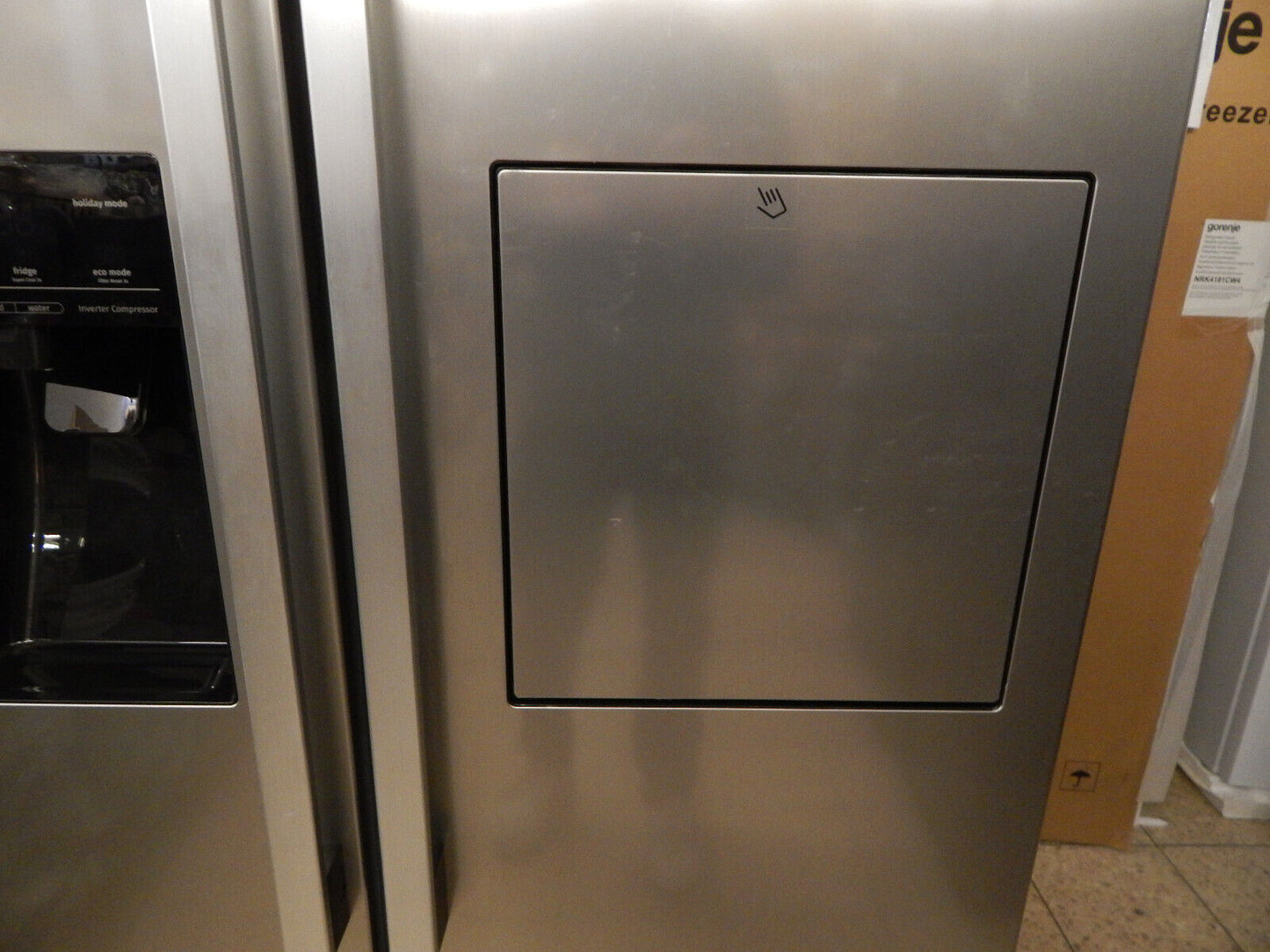 Gorenje Side-by-Side NRS9EVXB1 Kühlschrank Edelstahl Eis-/Wasserspender NoFrost