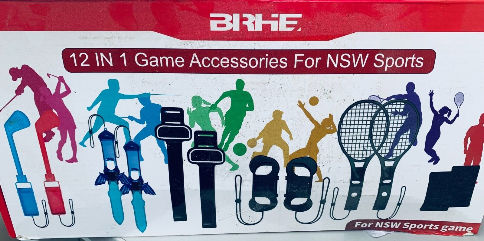 12 in 1 Switch Sport Zubehör Set Bundle – 2024 Familienparty-Paket Spiel Zubehör