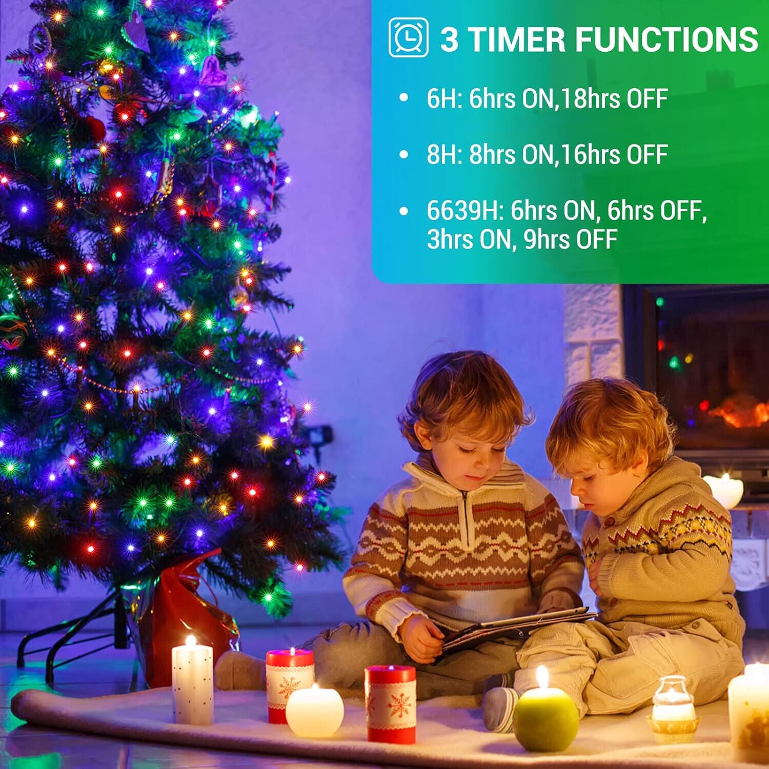 Weihnachtsbeleuchtung Außen 100M, 1000er LED Lichterkette Advent Dekoration