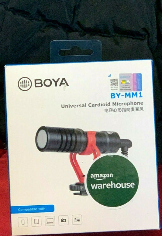BY-MM1 BOYA Kamera Super-Cardioid Video Shotgun Kondensatormikrofon mit Kopfhö