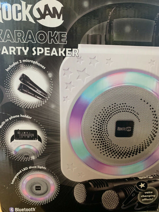 RockJam Wiederaufladbare 10-Watt-Bluetooth-Karaoke-Maschine mit einem Mikrofon