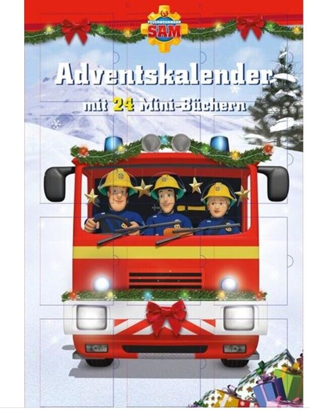 Feuerwehrmann Sam: Minibuch-Adventskalender mit 24 Mini-Büchern