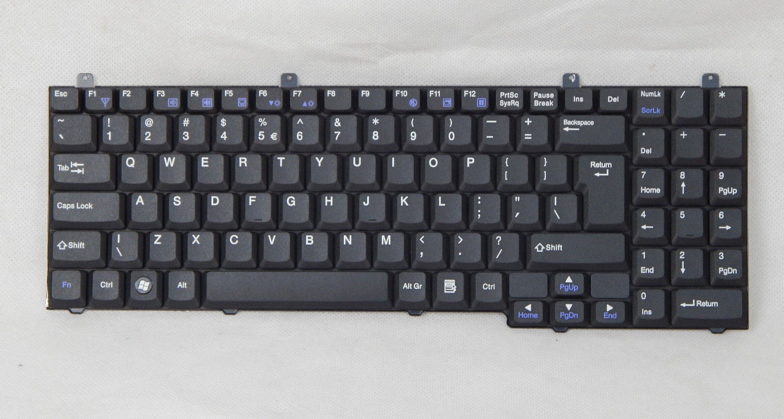 Laptop Tastatur Universal QWERTY Layout Laptoptastatur Notebook Einbau Tastatur