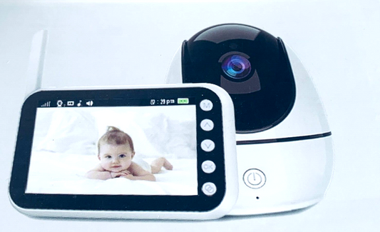 Yamctopy Babyphone mit Kamera 4,5'' HD-Display 720P, Baby Monitor mit Infrarot-N