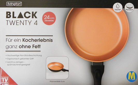 Livington Black Twenty4 Kochen und Braten Pfanne