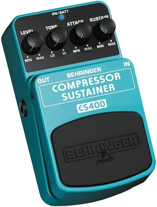 Behringer COMPRESSOR/SUSTAINER CS400 Ultimatives Dynamik-Effektpedal