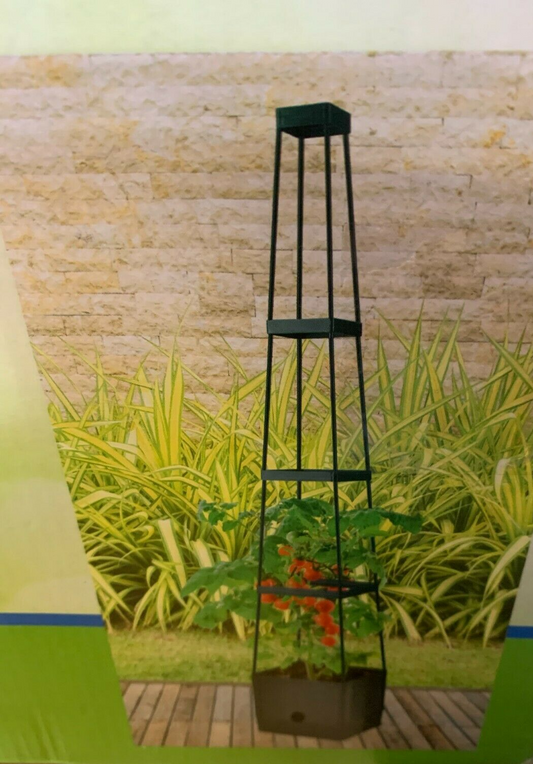 Tomatenpflanzturm  ANTHRAZIT 25 X 25 X 150 CM