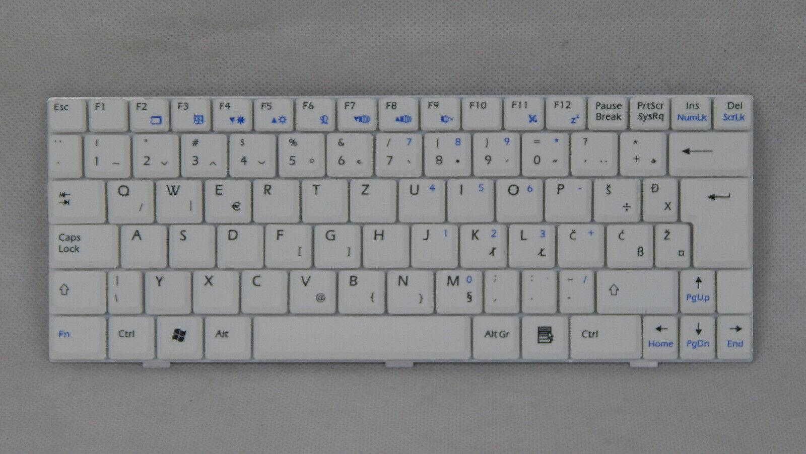 Laptop Tastatur Universal QWERTZ Layout Laptoptastatur Notebook Einbau Tastatur