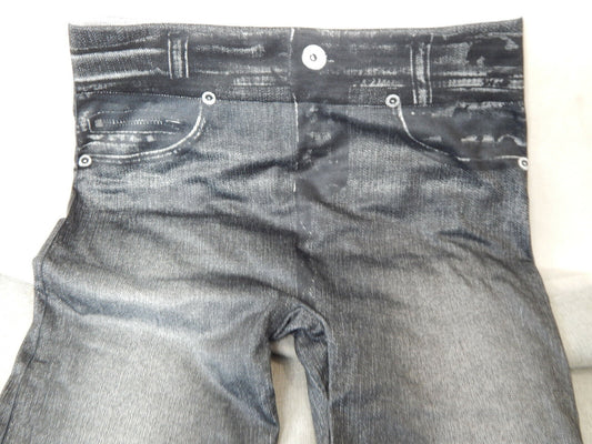 3 Stück  Damen Leggings Hose Slim Jeans Optik  S-M in grau