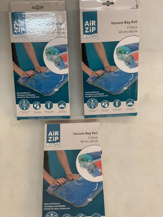 3 x  AIRZIP Vacuum Bag Roll