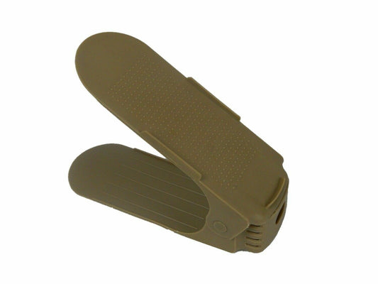 Verstellbarer Schuhstapler/Schuhhalter - Sparset für 5 Paar Schuhe,Braun