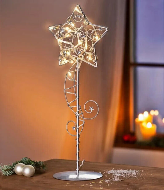 LED-Tischleuchte "Stern" LED Advent Deko Weihnachten Dekoration Lampe Tischlampe