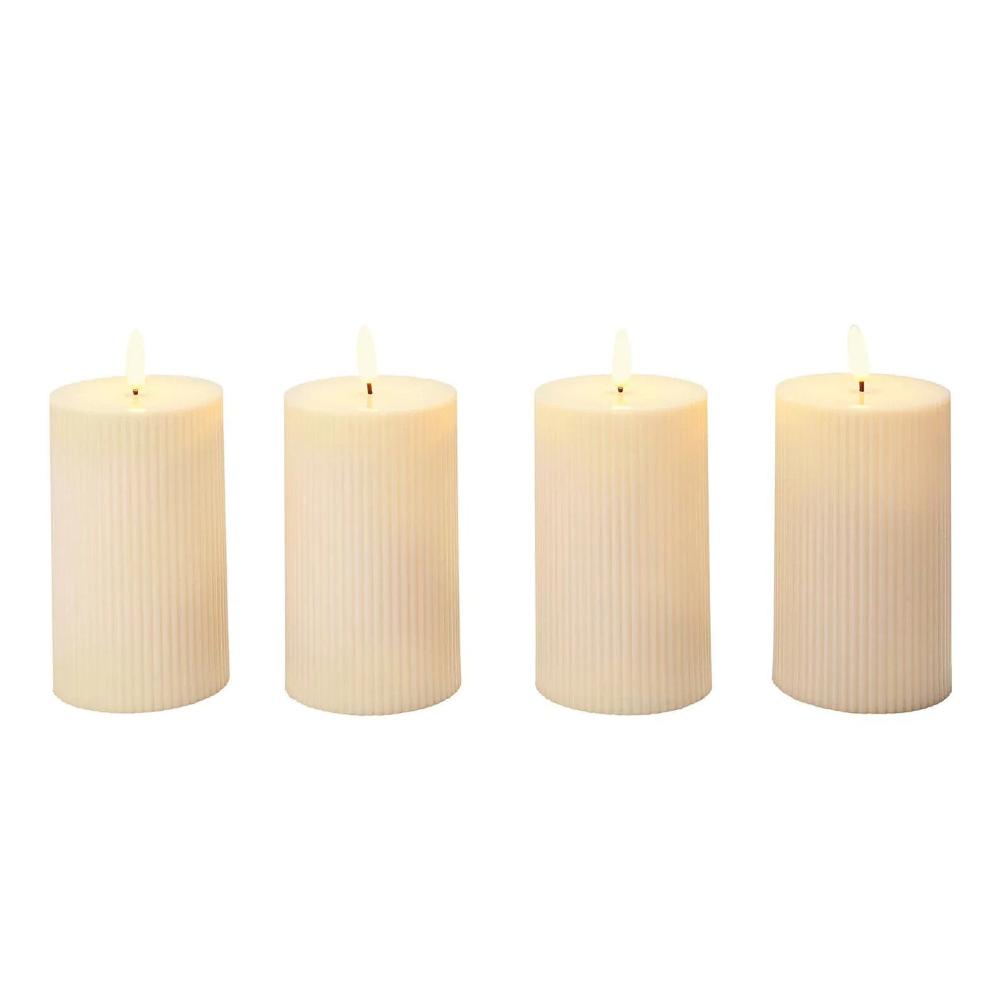 LED-Kerzen "Striscia" 4er-Set, (Farbe: elfenbein)
