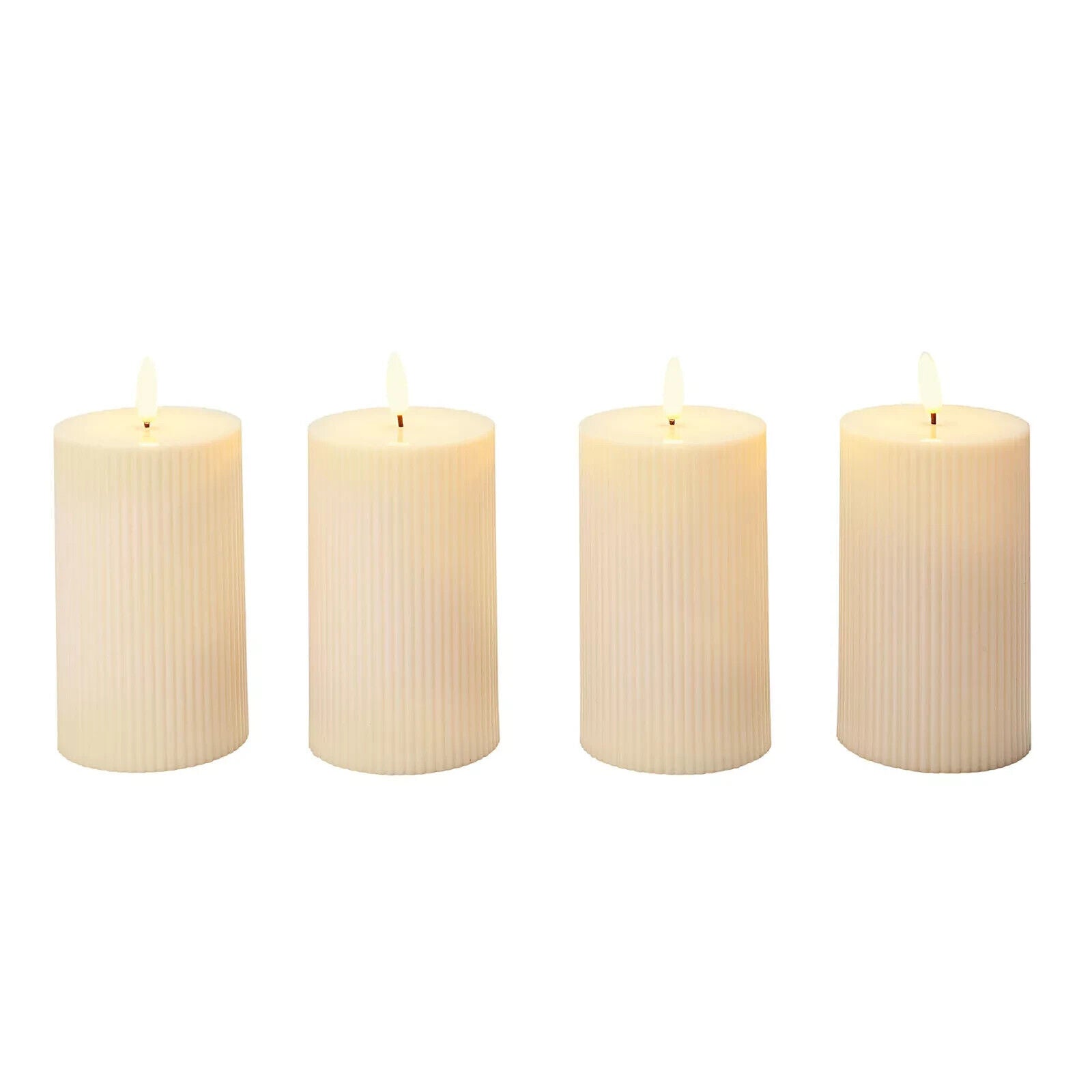 LED-Kerzen "Striscia" 4er-Set, (Farbe: elfenbein)