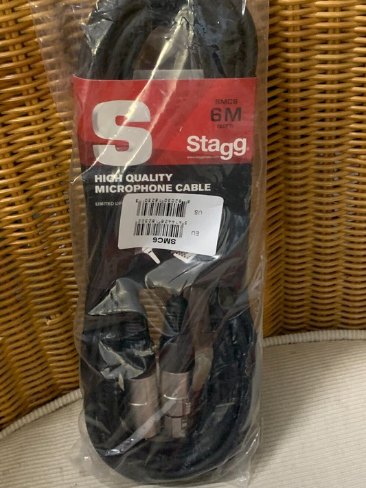 STAGG SMC6 ❘ Mikrofonkabel ❘ 1x XLR female    1x XLR male ❘ 6m