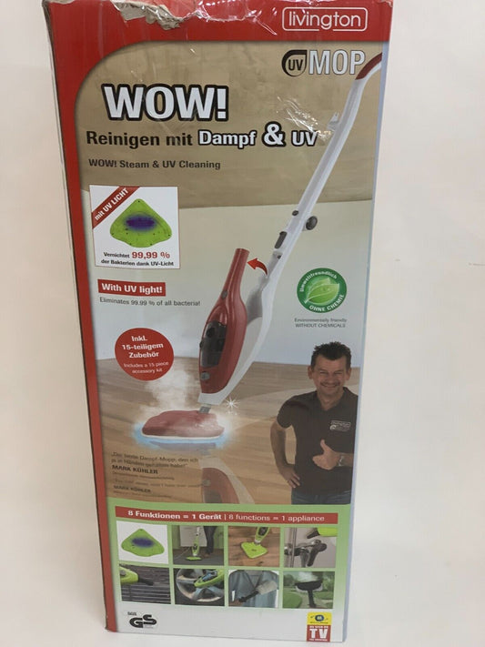 UV Mop Steam Cleaner 8-in-1 (ROT) Livington