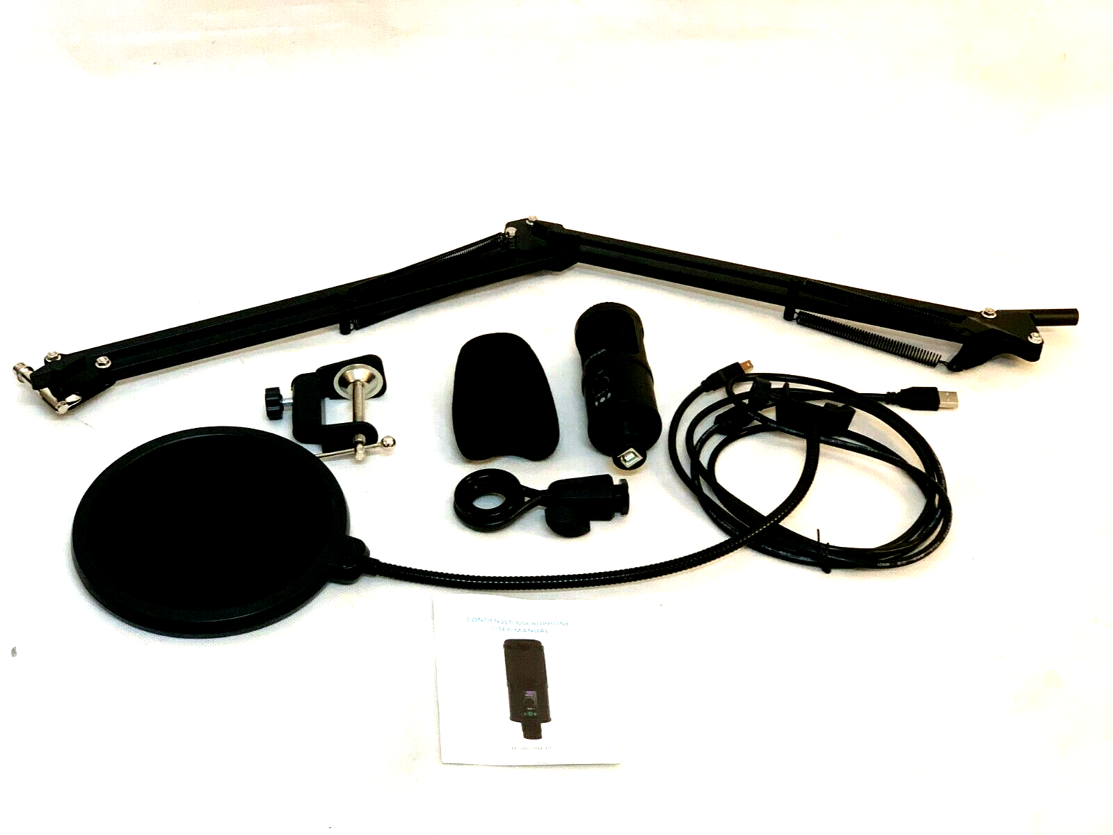 BM-65 USB-Kondensatormikrofon Streaming/Studio + Armstütze