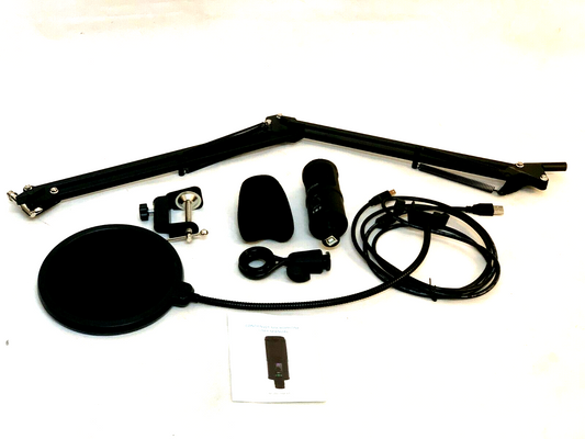 BM-65 USB-Kondensatormikrofon Streaming/Studio + Armstütze