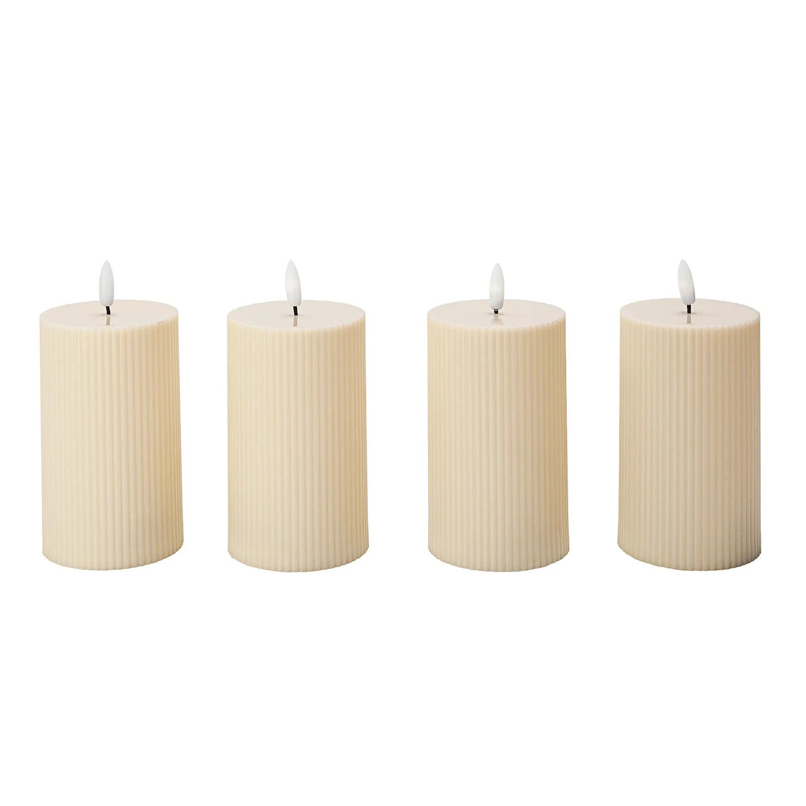 LED-Kerzen "Striscia" 4er-Set, (Farbe: elfenbein)