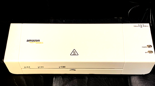 AmazonBasics Heißlaminiergerät für A4, Fotos (125/80Mic) 