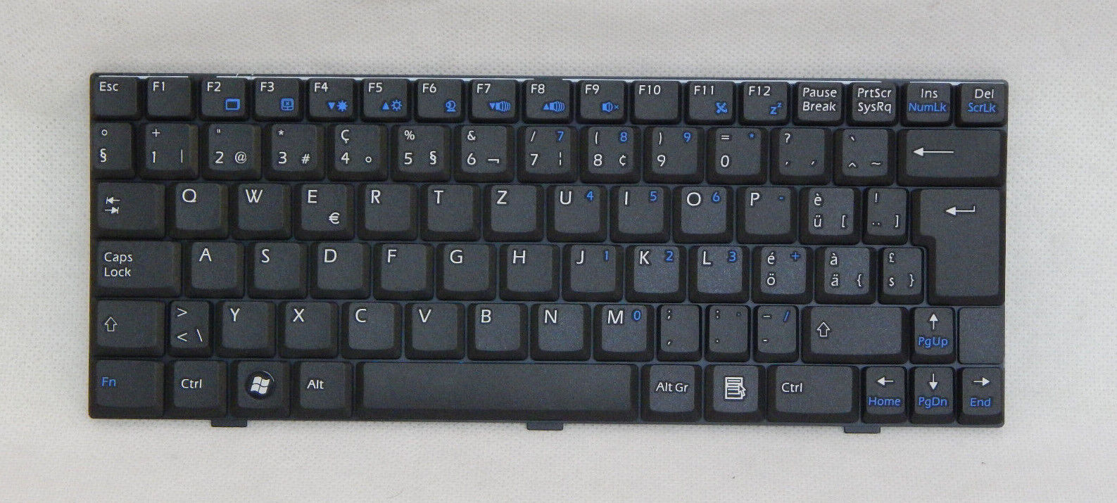 Laptop Tastatur Universal QWERTZ Layout Laptoptastatur Notebook Einbau Tastatur