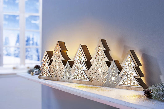 LED-Deko "Tannenwald" 50 cm Dekoration Advent Deko Wohnungsdeko LED Fensterdeko