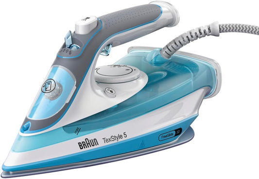 Braun TexStyle 5 Dampfbügeleisen SI 5006 BL – Bügeleisen mit Freeglide 3D Bügeln