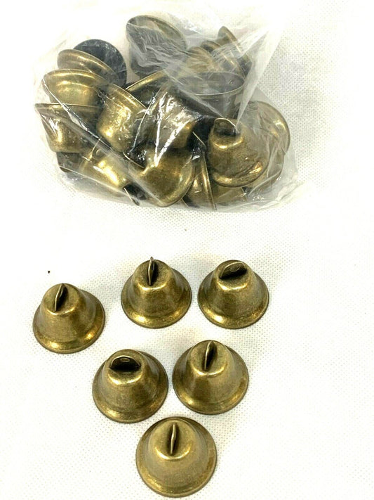 35 STÜCKE Vintage Bronze Jingle Bells, 38 mm