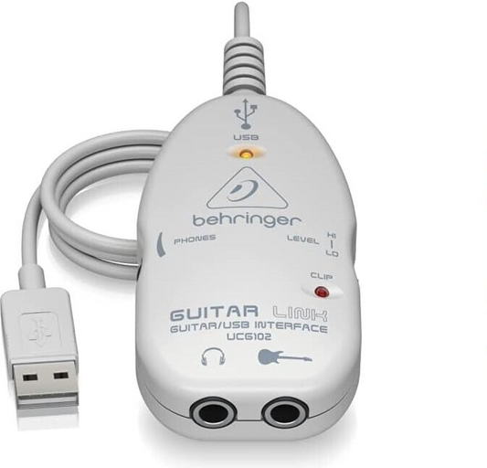 Behringer GUITAR LINK UCG102 Das ultimative Guitar-to-USB-Interface zum Aufnehme