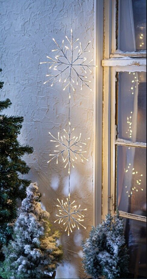 LED-Dekohänger "Eiskristall" Deko Adventdeko Weihnachtsdeko Wohnungs Dekoration