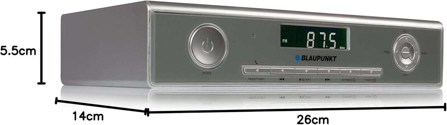 Blaupunkt Audio KRB 20 SV. Unterbaufähiges Küchenradio mit Bluetooth