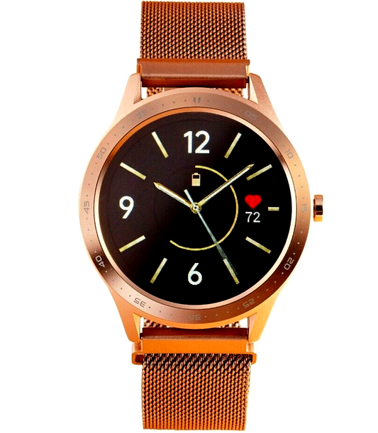 Fitnessuhr mit Full-Touchdisplay, gold Aktivitätstracker Fitness Armband