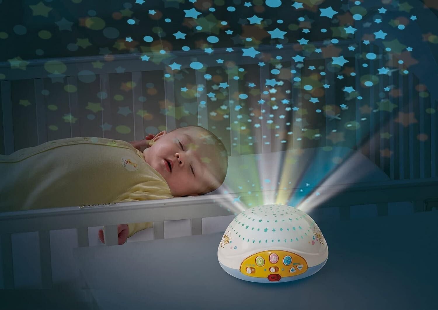 VTech Baby Schäfchen-Mobile – Buntes Mobile mit Plüsch-Schäfchen, Musik, Lichtpr