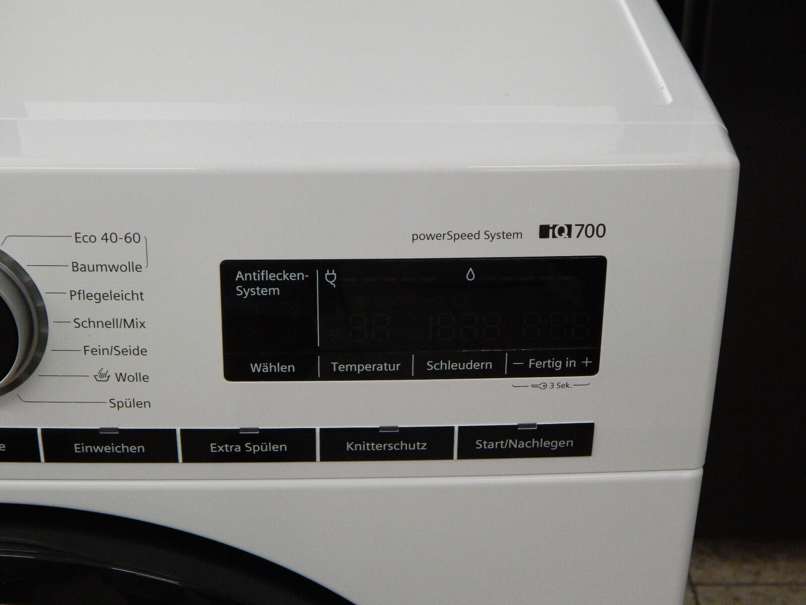SIEMENS iQ700 WM14VMA3 Waschmaschine 9 kg, 1400 U/min iSensoric AquaStop in Weiß